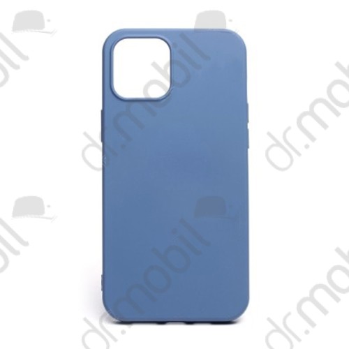 Tok telefonvédő TJ gumi tpu Apple iPhone 12 Pro Max tok kék kameravédővel 